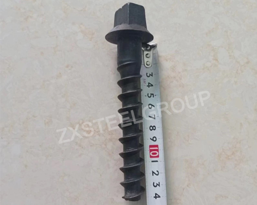 Screw spike used for steel rail